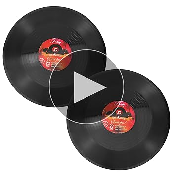 Amazon.com: SUPVOX 2pcs 12-Inch Vintage Vinyl Records Wall